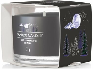 Yankee Candle Midsummer´s Night votívna sviečka plnená v skle 37g / doba horenia: až 10h