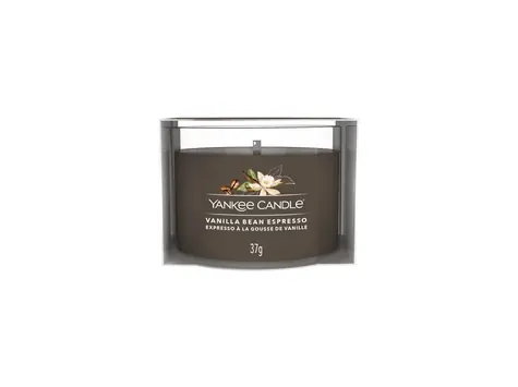 Yankee Candle Vanilla Bean Espresso votívna sviečka plnená v skle 37g / doba horenia: až 10h
