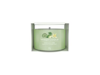 Yankee Candle Vanilla Lime votívna sviečka plnená v skle 37g / doba horenia: až 10h