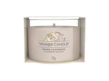 Yankee Candle Warm Cashmere votívna sviečka plnená v skle 37g / doba horenia: až 10h