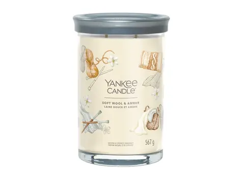 Yankee Candle Signature Soft Wool &amp; Amber Tumbler 567g