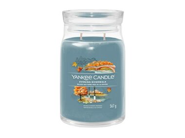 Yankee Candle Signature Evening Riverwalk veľký pohár 567g / doba horenia až: 90h