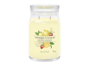 Yankee Candle Signature Iced Berry Lemonade veľký pohár 567g / doba horenia až: 90h