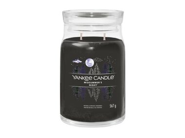 Yankee Candle Signature Midsummer&#39;S Night veľký pohár 567g / doba horenia až: 90h