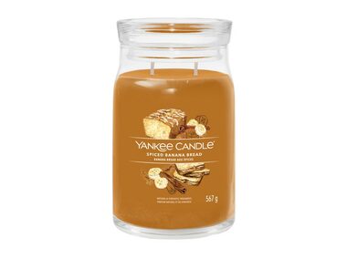 Yankee Candle Signature Spiced Banana Bread veľký pohár 567g / doba horenia až: 90h