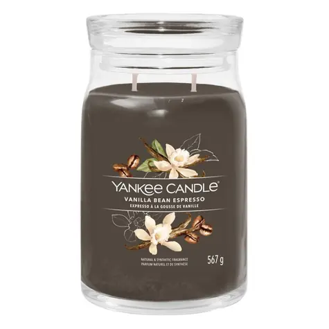 Yankee Candle Signature Vanilla Creme Brulee veľký pohár 567g / doba horenia až: 90h
