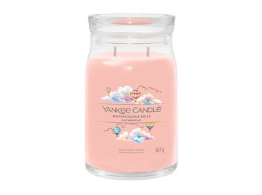 Yankee Candle Signature Watercolour Skies veľký pohár 567g / doba horenia až: 90h