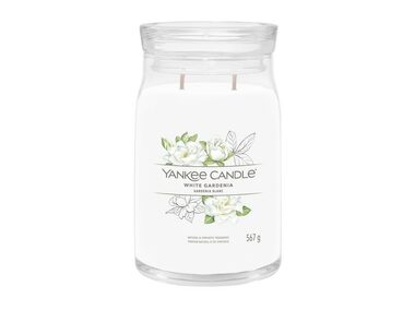 Yankee Candle Signature White Gardenia veľký pohár 567g / doba horenia až: 90h