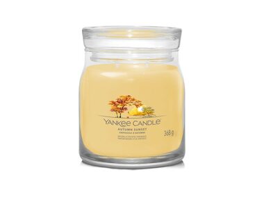 Yankee Candle Signature Autumn Sunset stredný pohár 368g / doba horenia až: 50 h