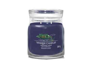 Yankee Candle Signature Lakefront Lodge stredný pohár 368g / doba horenia až: 50 h