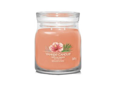 Yankee Candle Signature Tropical Breeze stredný pohár 368g / doba horenia až: 50 h
