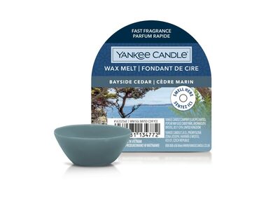 Yankee Candle Bayside Cedar vonný vosk do aromalampy 22g / doba horenia až: 8 h