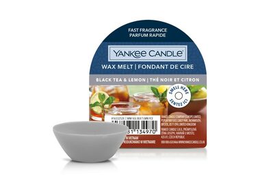 Yankee Candle Black Tea &amp; Lemon vonný vosk do aromalampy 22g / doba horenia až: 8 h