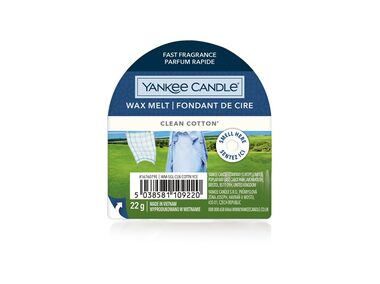 Yankee Candle Clean Cotton voňavý vosk do aromalampy 22g / doba horenia až: 8 h