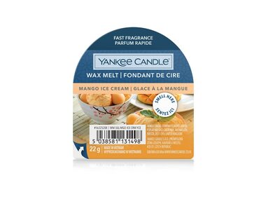 Yankee Candle Mango Ice Cream voňavý vosk do aromalampy 22g / doba horenia až: 8 h