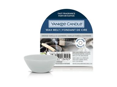 Yankee Candle Smoked Vanilla &amp; Cashmere vonný vosk do aromalampy 22g / doba horenia až: 8 h