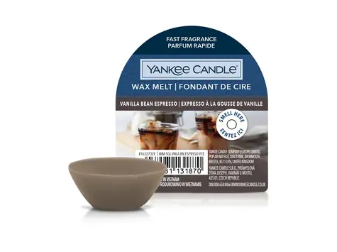 Yankee Candle Vanilla Bean Espresso vonný vosk do aromalampy 22g / doba horenia až: 8 h