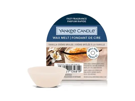 Yankee Candle Vanilla Creme Brulee vonný vosk do aromalampy 22g / doba horenia až: 8 h