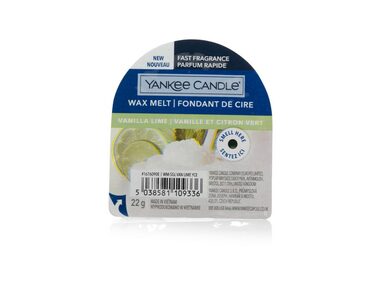 Yankee Candle Vanilla Lime vonný vosk do aromalampy 22g / doba horenia až: 8 h