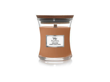 Woodwick Santal Myrrh 85g - váza malá / doba horenia: až 30h