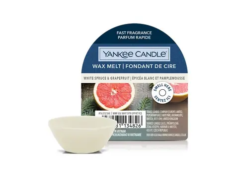 Yankee Candle White Spruce &amp; Grapefruit vonný vosk do aromalampy 22g / doba horenia až: 8 h