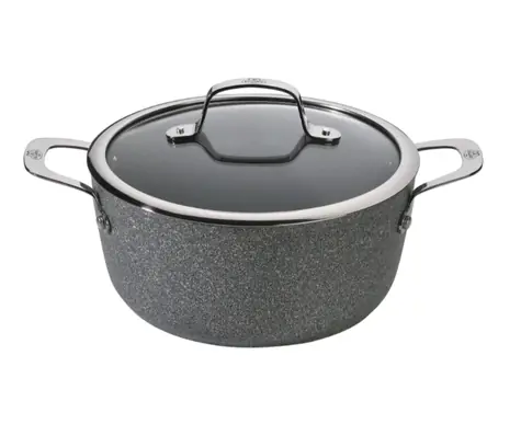 BALLARINI Salina 1005132 Hrniec so sklenenou pokrievkou 16 cm / 1.4 l / kovaný hliník 