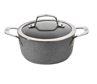 BALLARINI Salina 1005133 Hrniec so sklenenou pokrievkou 24 cm / 4.7 l / kovaný hliník 