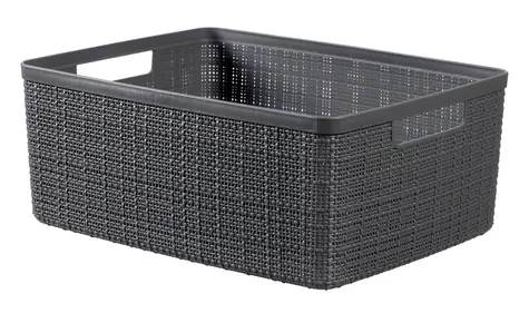 Curver Jute Úložný košík 12 l šedá / 15 x 36 x 28 cm 