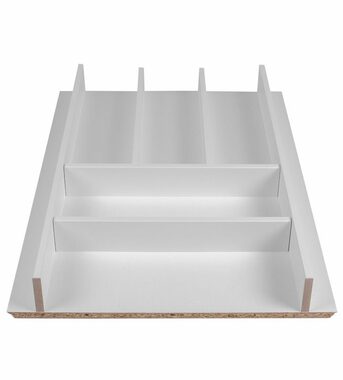 Elletipi Wood Line Príborník do zásuvky 45 cm biela