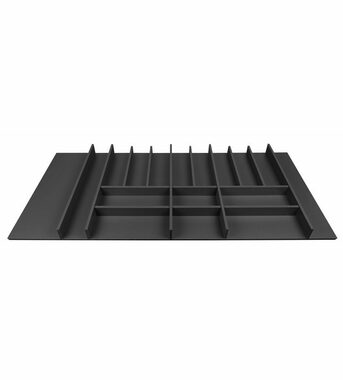 Elletipi Wood Line Príborník pre zásuvky 120 cm čierny buk