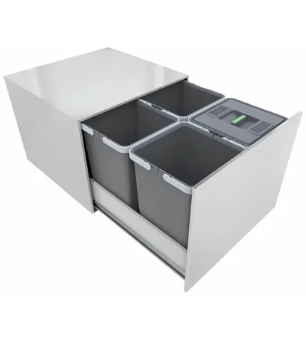 Elletipi STREET 2.0.12+12+12+12 L Výsuvný vstavaný odpadkový kôš v boxe