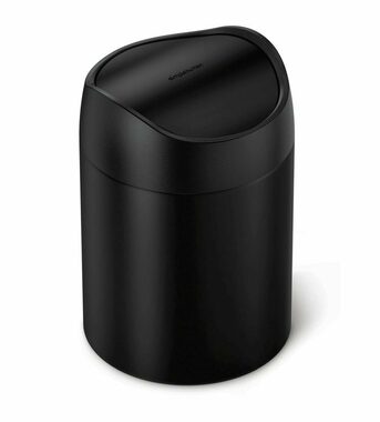 Simplehuman CW2100 Mini odpadkový kôš na stôl 1.5 l čierna