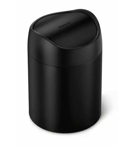 Simplehuman CW2100 Mini odpadkový kôš na stôl 1.5 l čierna