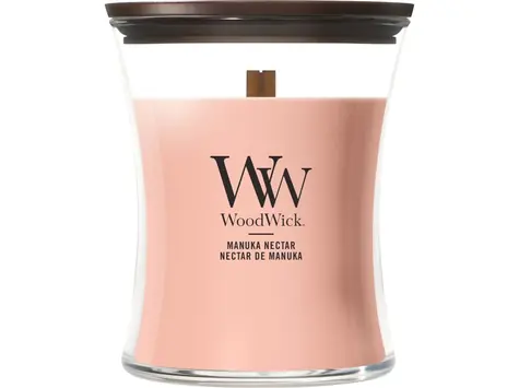 Woodwick Manuka Nectar 275g - váza stredná / doba horenia: až 65 h
