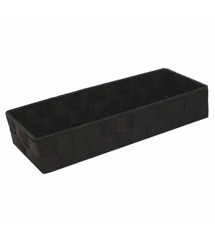 Compactor TEX - košík L čokoládová / Úložný organizér do zásuvky / 30 x 12 x 7 cm 