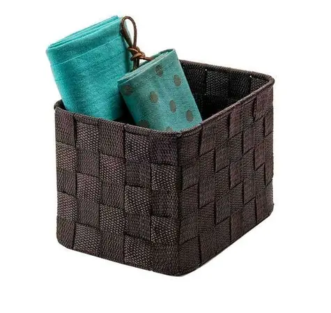 Compactor TEX - košík vysoký čokoládová / Úložný organizér do zásuvky / 19 x 14 x 13 cm