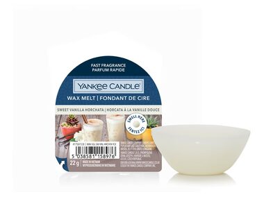 Yankee Candle Sweet Vanilla Horchata vonný vosk do aromalampy 22g / doba horenia až: 8 h