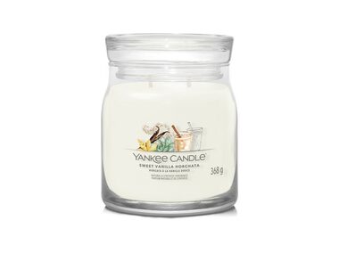 Yankee Candle Sweet Vanilla Horchata Signature stredný pohár 368g / doba horenia až: 50 h