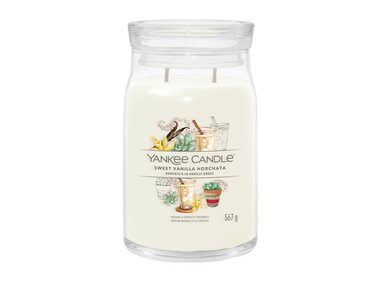 Yankee Candle Sweet Vanilla Horchata Signature veľký pohár 567g / doba horenia až: 90 h
