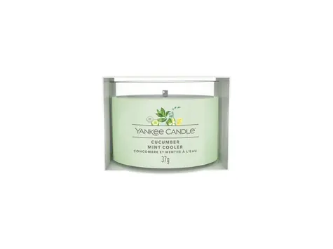 Yankee Candle Cucumber Mint Cooler votívna sviečka plnená v skle 37g / doba horenia: až 10h