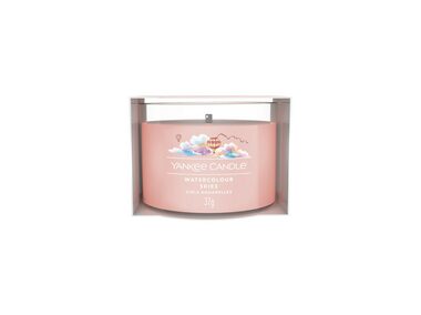 Yankee Candle Watercolour Skies votívna sviečka plnená v skle 37g / doba horenia: až 10h