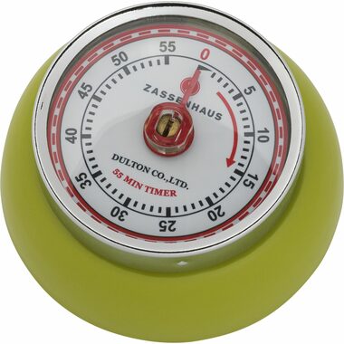 Zassenhaus 72259 Speed Retro Kuchynská magnetická minútka zelená / priemer 7 cm