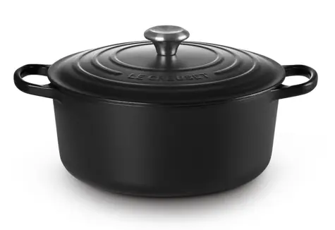 Le Creuset Signature Hrniec s pokrievkou 28 cm čierna
