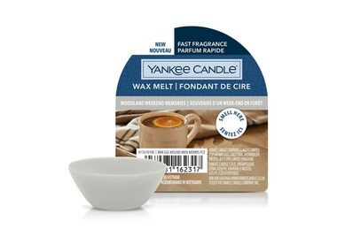 Yankee Candle Woodland Weekend Memories voňavý vosk do aromalampy 22g / doba horenia až: 8 h