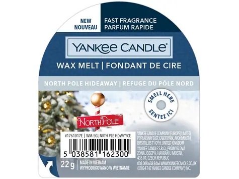 Yankee Candle North Pole Hideaway vonný vosk do aromalampy 22g / doba horenia až: 8 h