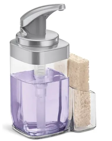 Simplehuman Dávkovač mydla a umývacieho prostriedku na riad / 650 ml / kartáčovaný nikel 