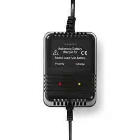 Nedis Nabíjačka olovených akumulátorov / 2.3 / 6.9 / 13.8 V DC / 0.6 A / Batériové Svorky