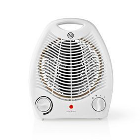 Nedis Teplovzdušný ventilátor biela / až 2000 W / Nastaviteľný termostat / 2 úrovne teploty / integrované úchyty 