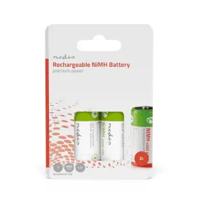 Nedis Dobíjacia Ni-MH batéria C 2 ks/ 1.2 V DC / 4000 mAh / Prednabité / HR14