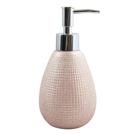 MSV SHANGAI dávkovač mydla ružový / keramika / 300 ml